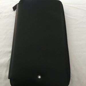 Authentic Montblanc passport holder wallet.